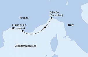 Taliansko, Francúzsko z Janova na lodi MSC Splendida, plavba s bonusom